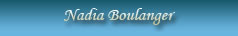 Nadia Boulanger
